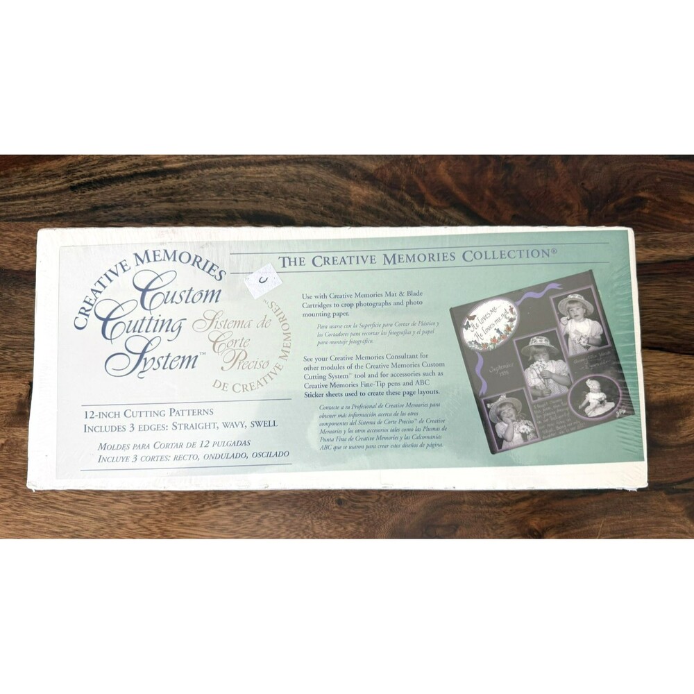 New Creative Memories Custom Cutting System 12 Inch Patterns Straight Wavy Swell